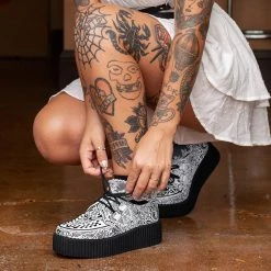 V9928 DROOPY X T.U.K. Tattoo Creeper Women