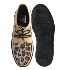 V9950 Women Tan Leopard Brush-Off Mondo Creeper