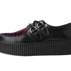 V9977 Black & Burgundy Rub-Off TUKskin™ Mondo Creeper Women