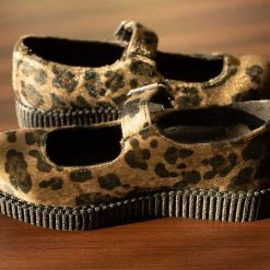 F9972L Olive Leopard Viva II Mary Jane